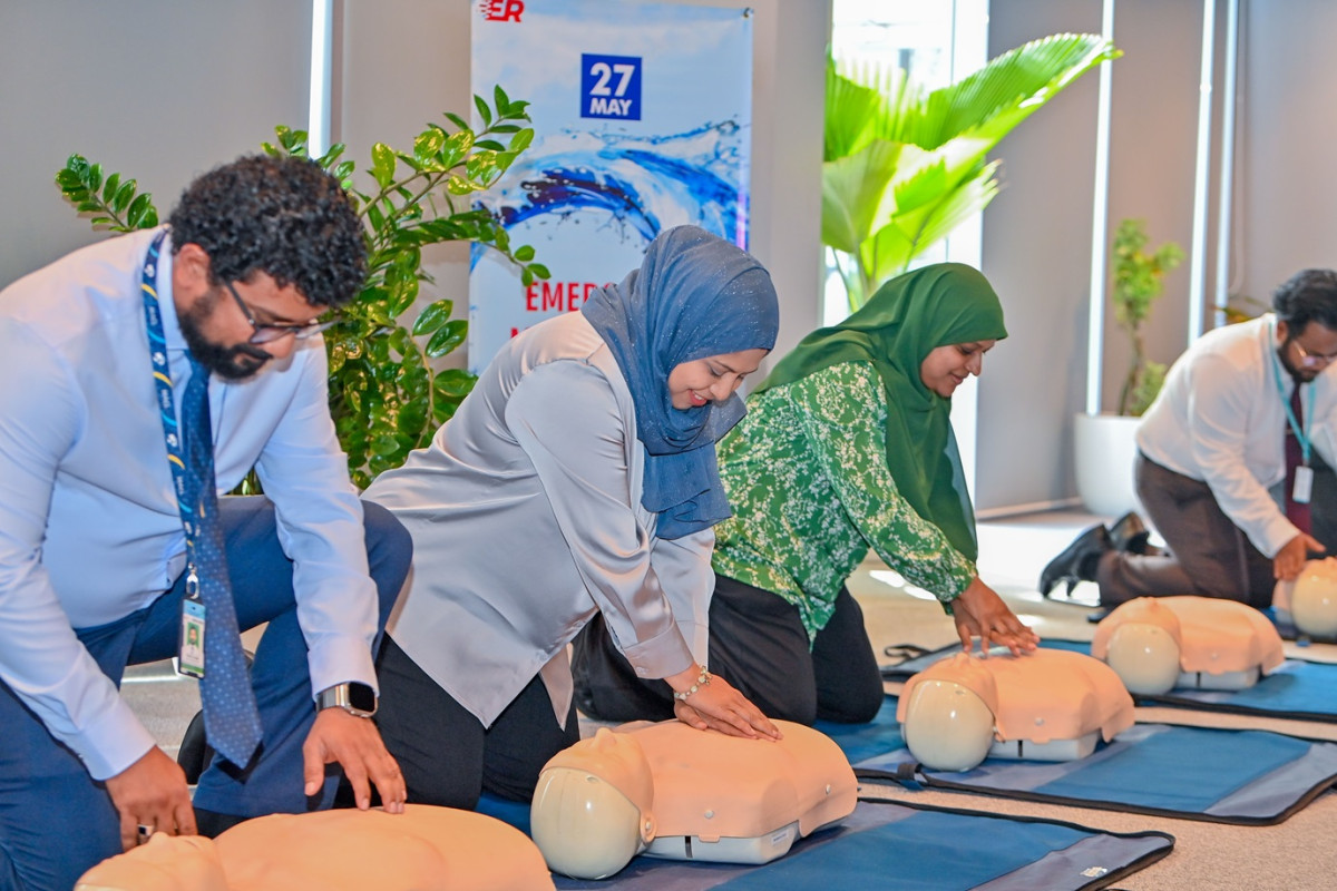 ސީ.ޕީ.އާރު ފަރިތަކުރުމަށް 30 މިނެޓުގެ ހަރަކާތެއްވެސް ކުރިއަށް ގެންގޮސްފައިވޭ - ފޮޓޯ: ރައީސް އޮފީސް