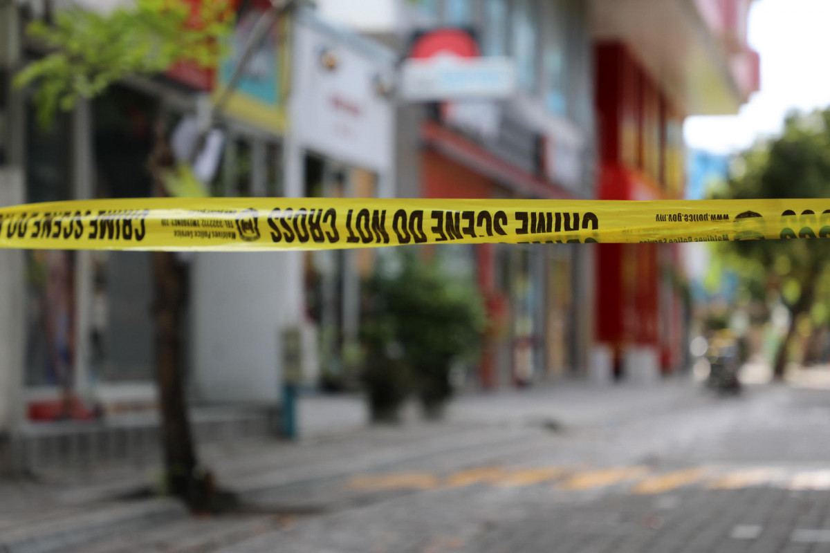 An area closed off in the capital, in relation to a Covid-19 case