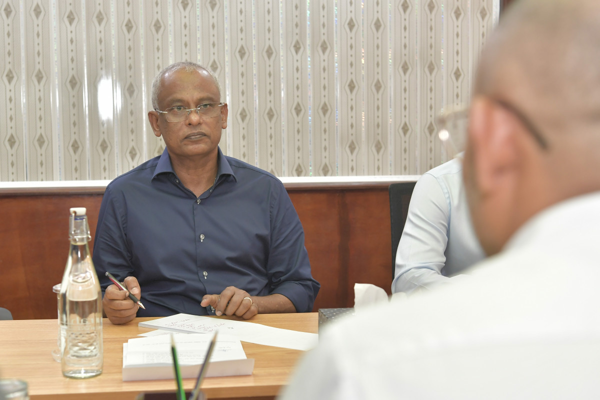 13 ޖުލައި 2019 --ގއ އަދި ގދ އަތޮޅުގެ ކައުންސިލަރުންނާއި އެކު ކުރިޔަށްދިޔަ ބައްދަލުވުންތަކުގެ ތެރެއިން-- ފޮޓޯ: ރައީސްއޮފީސް