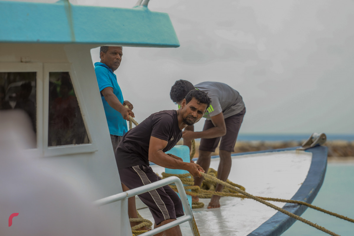 09 އޯގަސްޓް 2019/ ހއ.ހޯރަފުށި --ހޯރަފުއްޓަށް އީދަށް އައި މެހެމާނުންނާއި އެކު އެ ރަށު ރަސްމަގު ބޯޓު ކައިރި ކުރަނީ-- ފޮޓޯ: ޝުއައިބް މުހައްމަދު