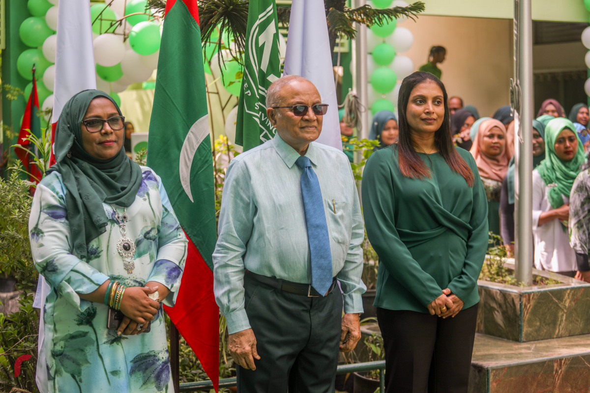 25 ޖުލައި 2019 --ކަލާފާނު ސުކޫލުގެ 30 ވަނަ އަހަރީ ދުވަސް ފާހަގަކުރުމުގެ ގޮތުން ބޭއްވި ފޮޓޯ މައުރަޒު ހުޅުވުމުގެ ރަސްމިއްޔާތު- ފޮޓޯ: ޝުއައިބް މުހައްމަދު