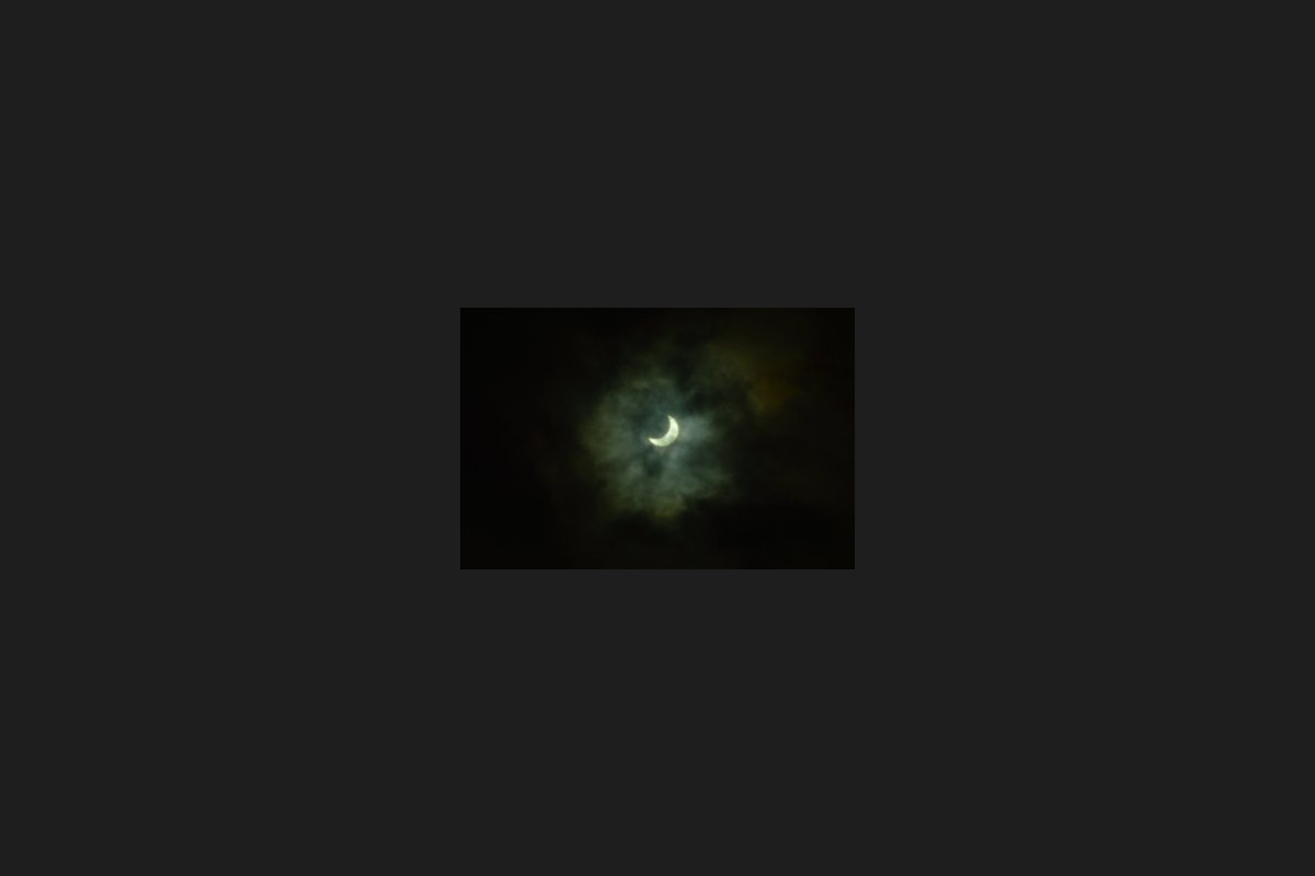 Pictured: solar eclipse