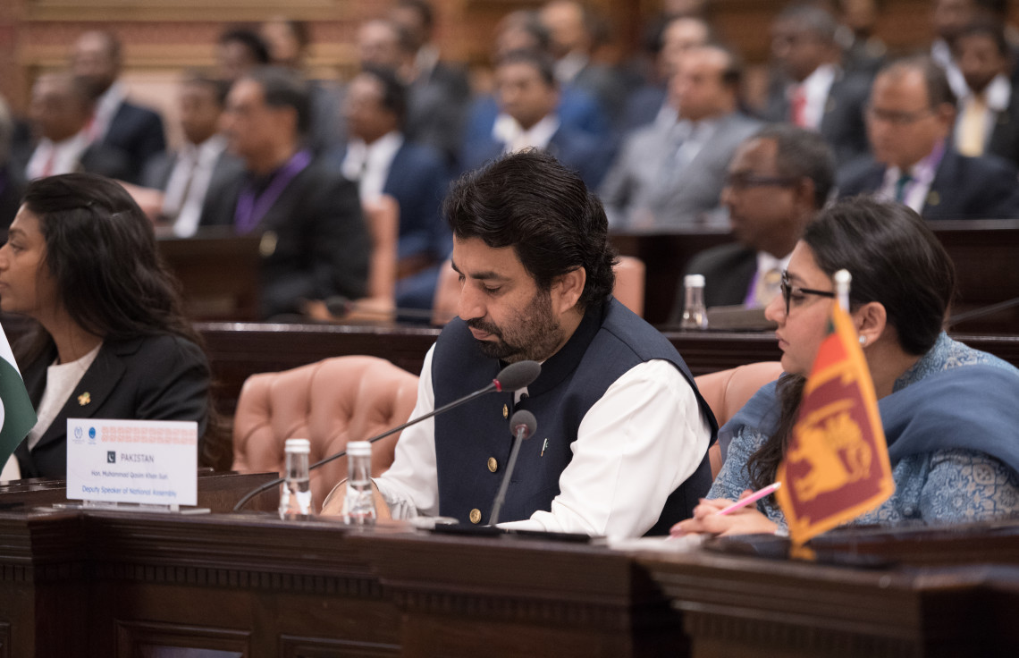 01 ސެޕްޓެމްބަރ 2019 | ހަތަރު ވަނަ ސައުތު އޭޝިޔަން ސްޕީކާރސް ސަމިޓްގެ ތެރެއިން | ޕާކިސްތާންގެ ޤާނޫނު ހަދާ މަޖިލީހުގެ ނައިބް ރައީސް -- ފޮޓޯ: ރައްޔިތުންގެ މަޖިލިސް