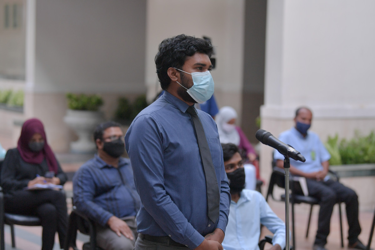 ރައީސުލްޖުމްހޫރިއްޔާ ބޭއްވެވި ނޫސްވެރިންގެ ބައްދަލުވުމުގެ ތެރެއިން -- ފޮޓޯ: ރައީސް އޮފީސް