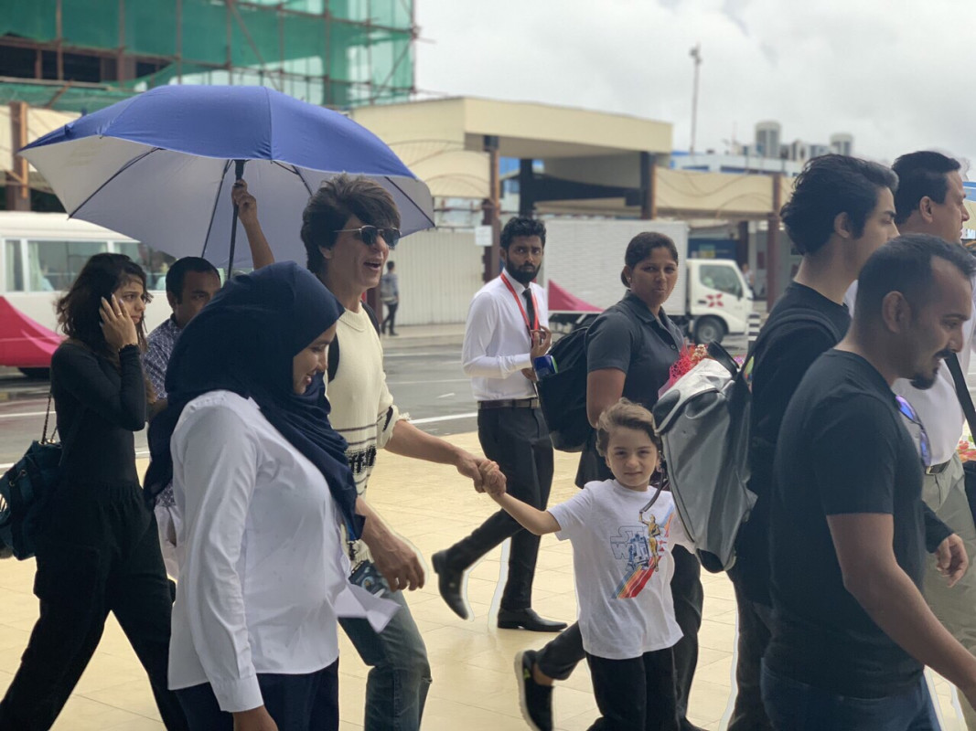 Shahrukh and family arrived in the Maldives on Thursday morning