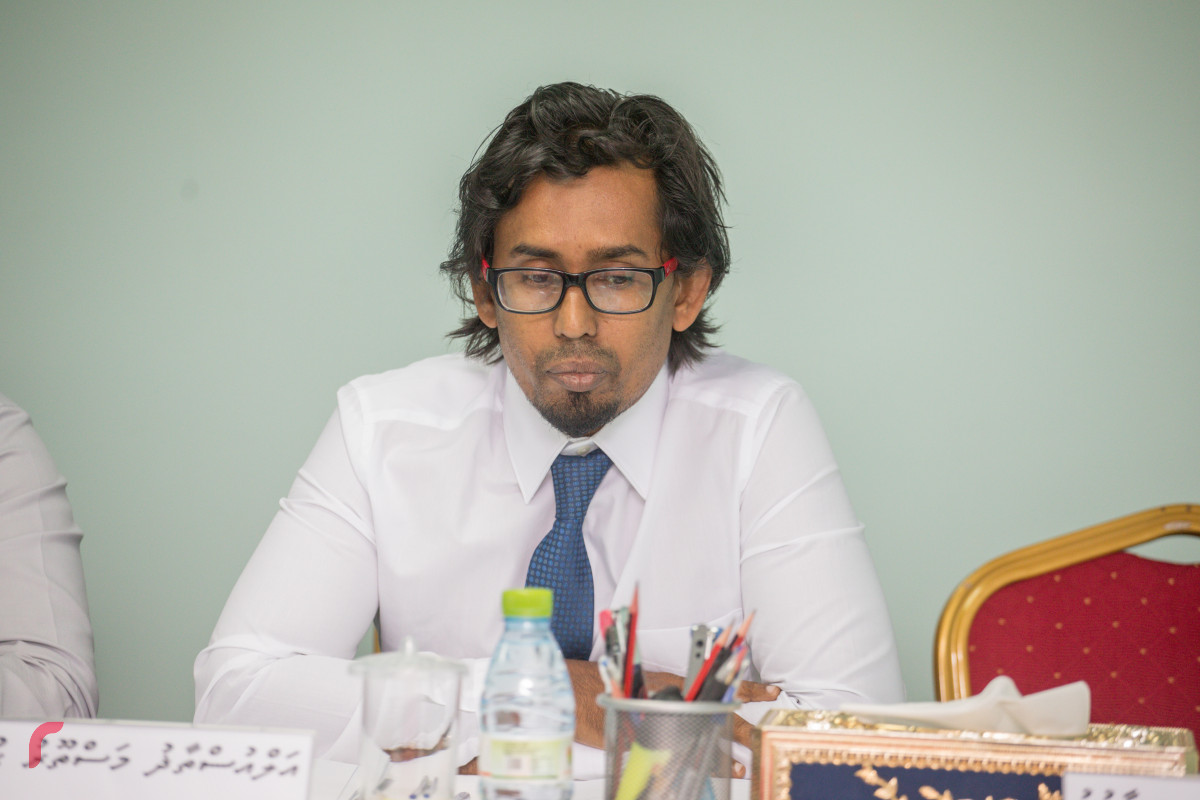 15 ޖުލައި 2019 --ފަނޑިޔާރު ހަސަން ސައީދުގެ މައްސަލަ ބެލި ކޮމެޓީގެ ރައީސް އަލްއުސްތާޒް މަސްތޫރު ހުސްނީ -- ފޮޓޯ: ޝުއައިބް މުހައްމަދު