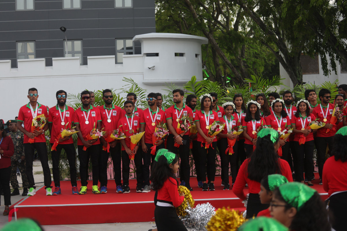 29 ޖުލައި 2019 -ފަހުރުވެރި މެޑަލްތައް ހޯދި ކުޅންތެރިން- ފޮޓޯ: ޝުއައިބް މުހައްމަދު