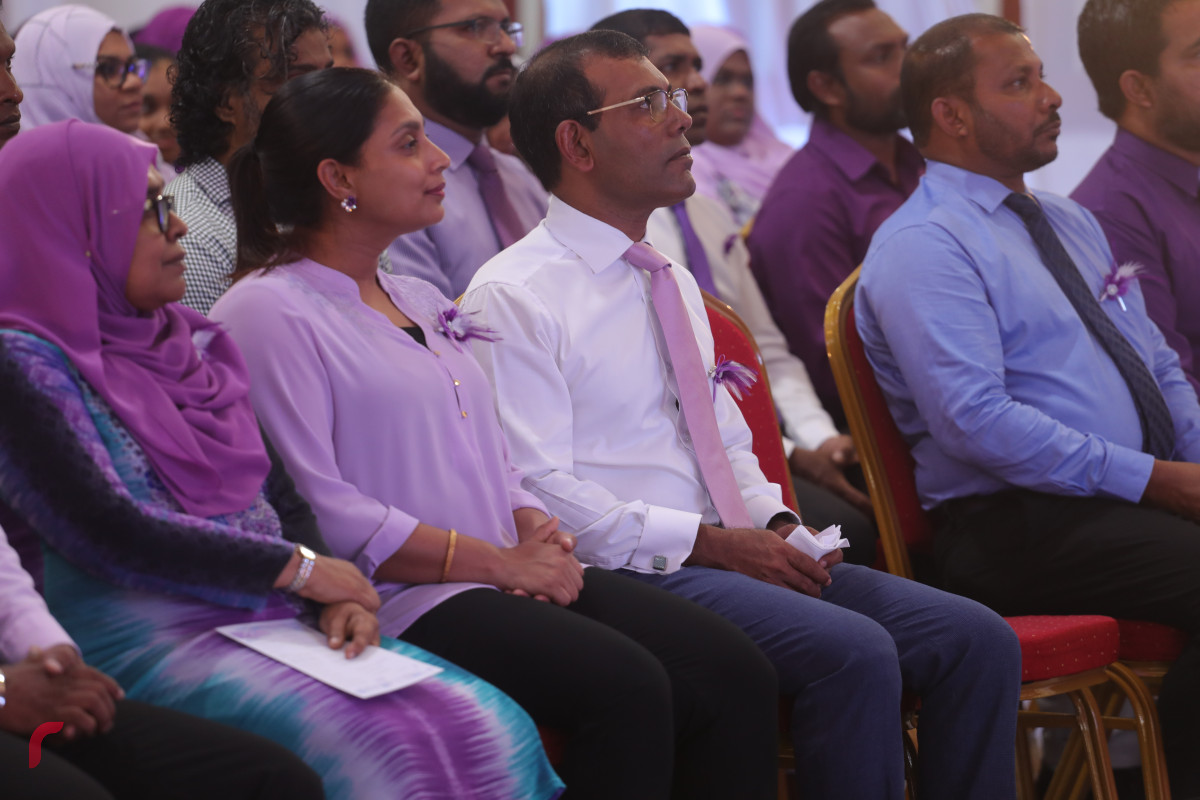06 އޯގަސްޓް 2019 --ހިރިޔާ ސުކޫލަށް 10 އަހަރު ފުރުން ފާހަގަ ކުރުމަށޤ ބޭއްވި އެސެމްބްލީގެ ތެރެއިން-- ފޮޓޯ: ޝުއައިބް މުހައްމަދު