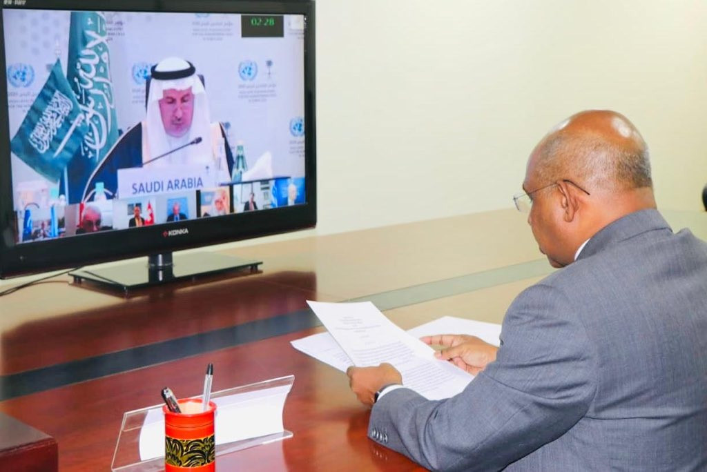 ވީޑިއޯ ކޮންފަރެންސްކޮށް ބޭއްވި ބައްދަލުވުމުގައި މިނިސްޓަރ ބައިވެރިވެވަޑައިގަތުން