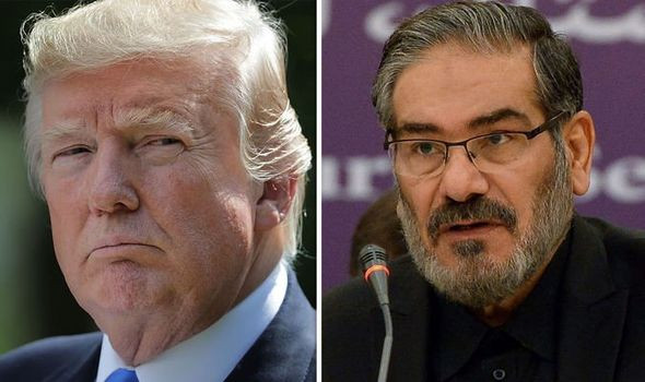 އީރާނުގެ ސުޕްރީމް ނެޝަނަލް ސެކިއުރިޓީ ކައުންސިލްގެ ސެކްރެޓަރީ ރިއަރ އެޑްމިރަލް އަލީ ޝަމްޚާނީ އަދި އެމެރިކާގެ ރައީސް ޑޮނާލްޑް ޓްރަމްޕް