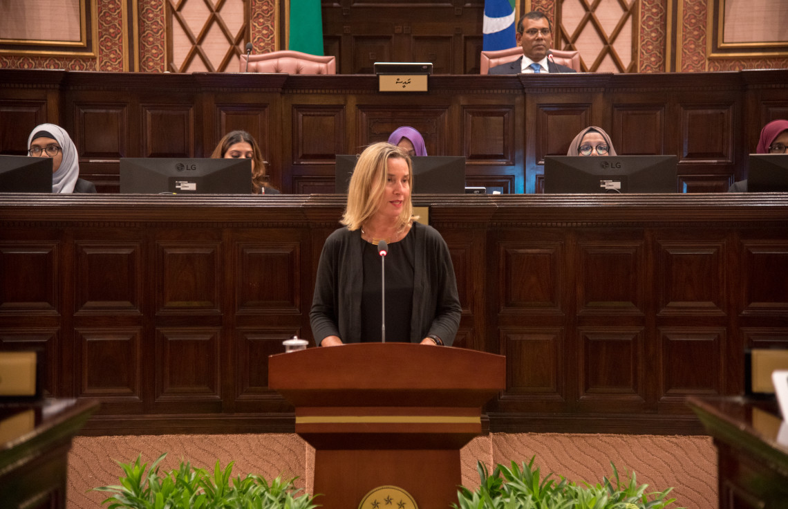 Federica Mogherini addresses People\'s Majlis