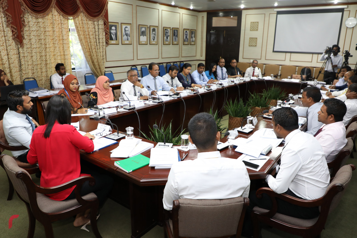 ރައްޔިތުންގެ މަޖިލީހުގެ މިނިވަން މުއައްސަސާތަކުގެ ކޮމެޓީގެ ބައްދަލުވުމުގެ ތެރެއިން -- ފޮޓޯ: ޔޫސުފް ސޮފްވާން