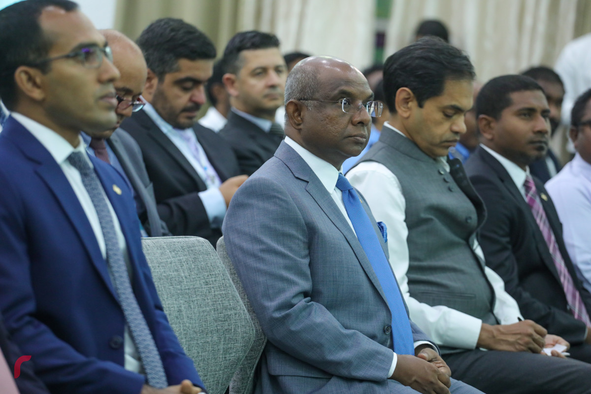 26 އޯގަސްޓް 2019/ އއ.އުކުޅަސް --އުކުޅަސް ފެއަރ ހުޅުވުމުގެ ރަސްމިއްޔާތުގެ ތެރެއިން، މިނިސްޓަރ ޝާހިދު-- ފޮޓޯ: ޝުއައިބް މުހައްމަދު