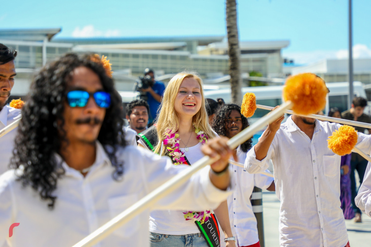 Maldives welcoming tourist at Velana International Airport (VIA)