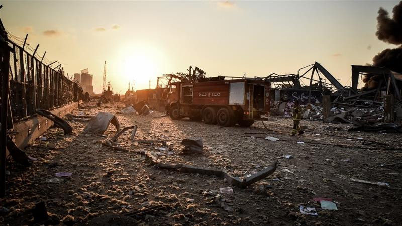 ބޭރޫތުގެ ޕޯޓުގައި ގޮވި ބާރުގަދަ ގޮވުމަށްފަހު އެސަރަހައްދު