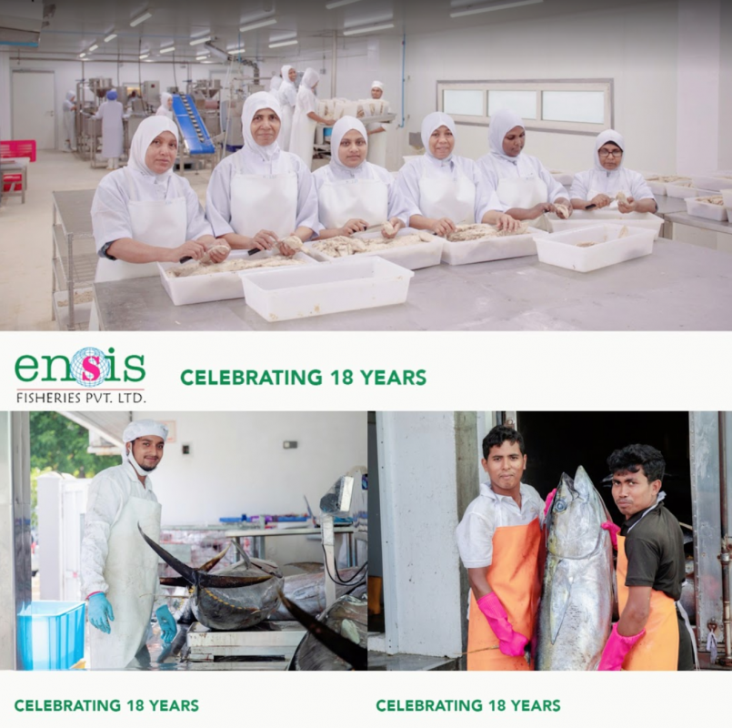 އެންސިސް ފިޝަރީޒް ކުންފުނީގެ ބައެއް މުވައްޒަފުން