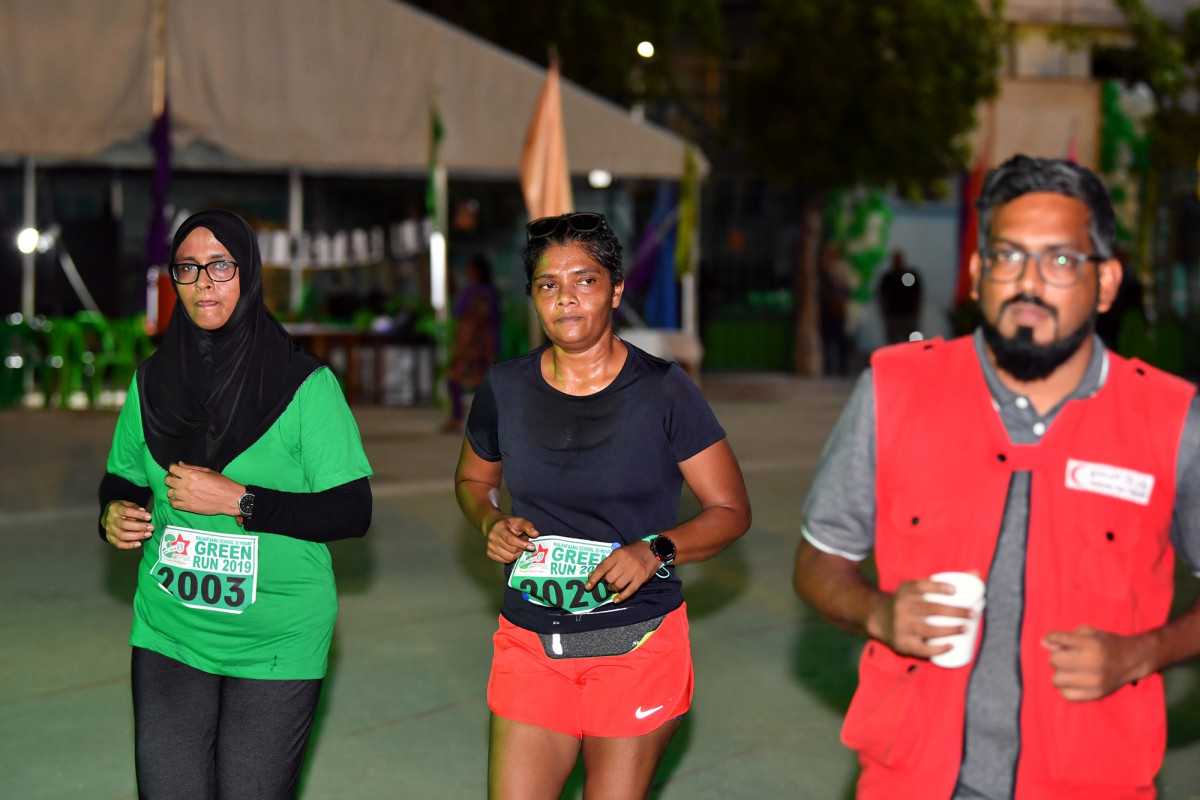 6 ޖުލައި 2019 --ގްރީން ރަންގެ ބައިވެރިން ދުވަނީ-- ފޮޓޯ: ރައީސް އޮފީސް