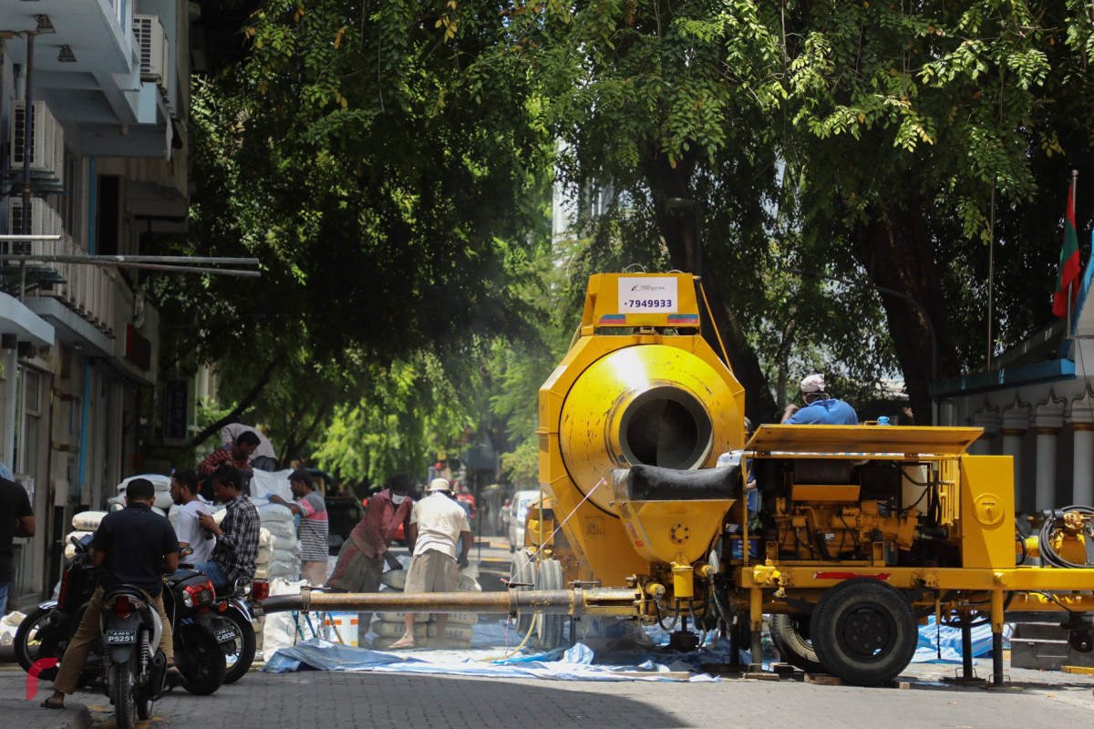 މާލޭގައި އިމާރާތެއް ހެދުމުގެ މަސައްކަތް ކުރަނީ