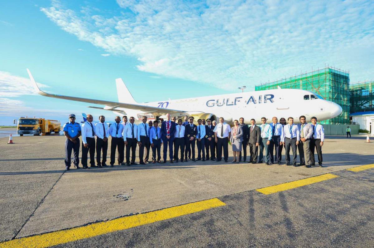 ރާއްޖެއަށް ގަލްފް އެއާގެ ދަތުރުތައް ފެށުން - ފުރަތަމަ ފްލައިޓް ޖައްސާފައިވަނީ އާދިއްތަ ދުވަހު -- ފޮޓޯ: އެމްއޭސީއެލް