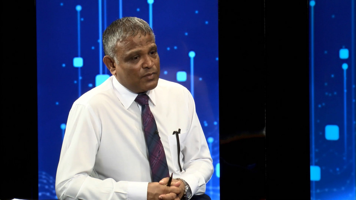 ހަޔަރ އެޑިއުކޭޝަން މިނިސްޓަރ ޑރ. އިބްރާހިމް ހަސަން ރާއްޖެޓީވީގެ ފަލަސުރުހީ ޕްރޮގްރާމްގައި