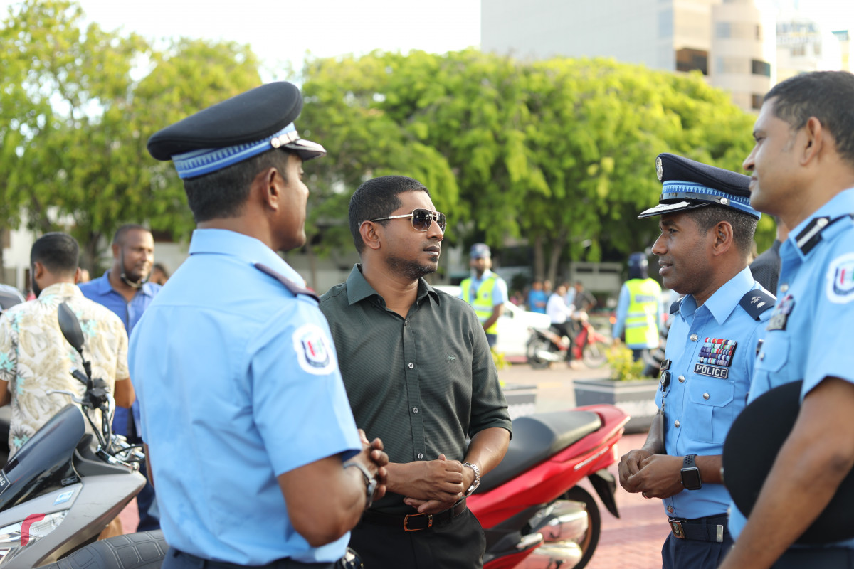 03 ޖޫން 2019 --ރޯޑްސޭފްޓީ ކެމްޕެއިންގެ މީސްމީޑިއާ ހަރަކާތް އިފްތިތާހު ކުރުމުގެ ތެރެއިން. މި ހަރަކާތް އިފްތިތާހު ކޮށްދެއްވީ ފައިސަލް ނަސީމްއެވެ.-- ފޮޓޯ: ޝުއައިބް މުހައްމަދު