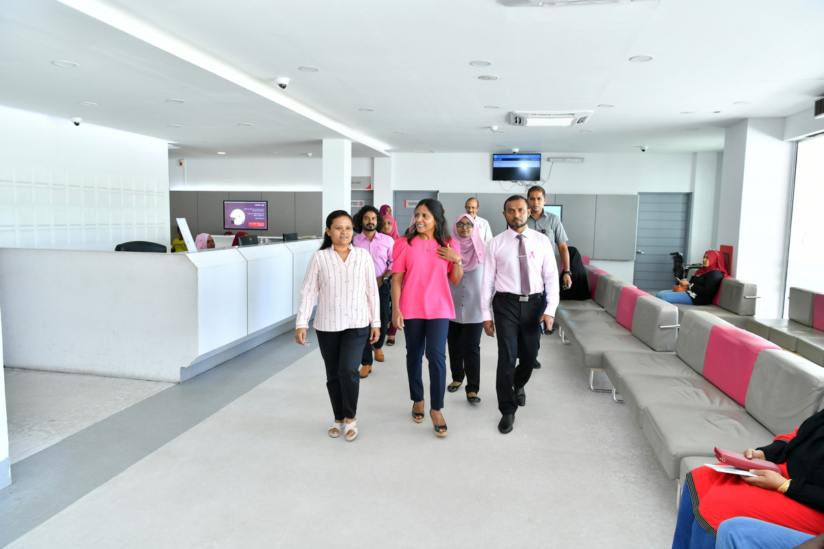 ހުޅުމާލެ ހޮސްޕިޓަލުގައި މެމޯގްރަފީގެ ޚިދުމަތް، ރައީސުލްޖުމްހޫރިއްޔާގެ އަނބިކަނބަލުން އިފްތިތާޙް ކޮށްދެއްވުން -- ފޮޓޯ: ރައީސް އޮފީސް