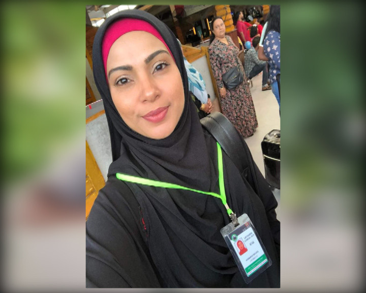 ރިޝްފާ އުމްރާއަށް ފުރުމުގެ ކުރިން ނަގާފައިވާ ފޮޓޯއެއް