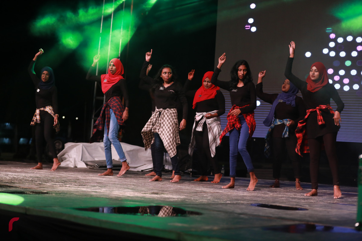 12 އޮގަސްޓު 2019/ހއ.ހޯރަފުށި --ހޯރަފުށީގެ ބޭންޑް އެއް ކަމުގައިވާ މާރަނަ ބޭންޑް ވެސް ވަނީ ޝޯގައި ހަރަކާތް ހުށައަޅާފައި--ފޮޓޯ: ޝުއައިބް މުހައްމަދު