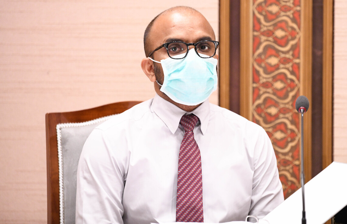 ފިނޭންސް މިނިސްޓަރ އިބްރާހިމް އަމީރު ރައްޔިތުންގެ މަޖިލީހުގައި