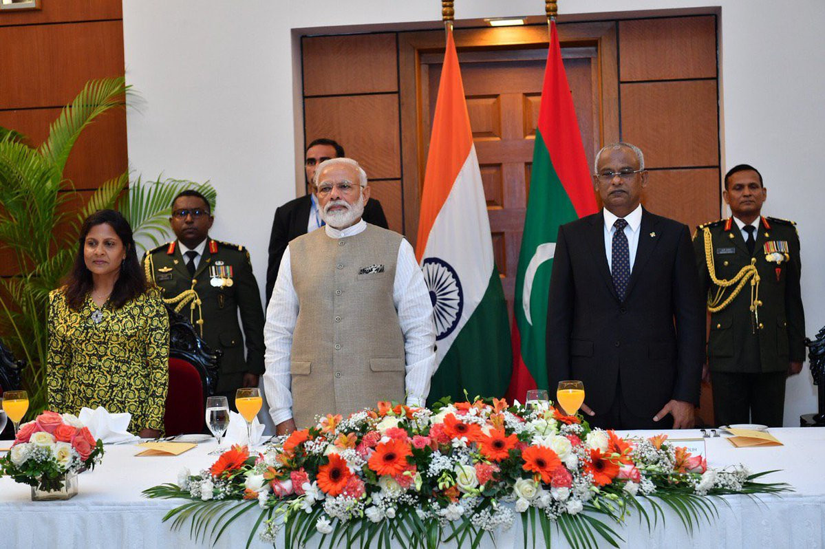 ރައީސް ސޯލިހު އާއި ބޮޑުވަޒީރު މޯދީ