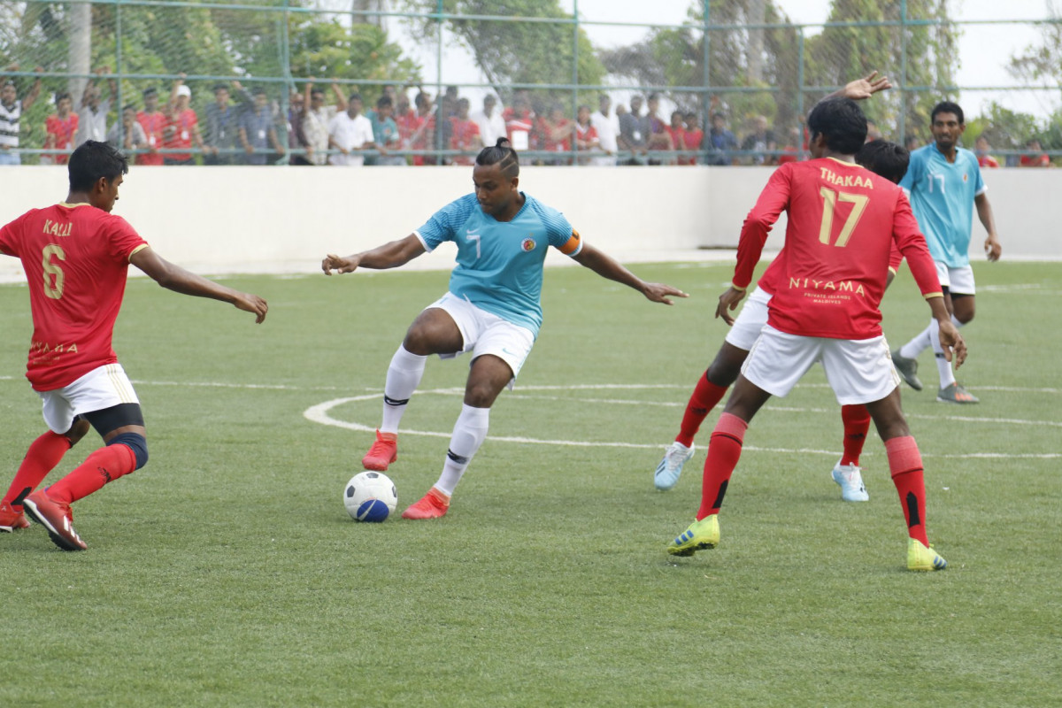 A match from Dhaalu zone of the Resort League