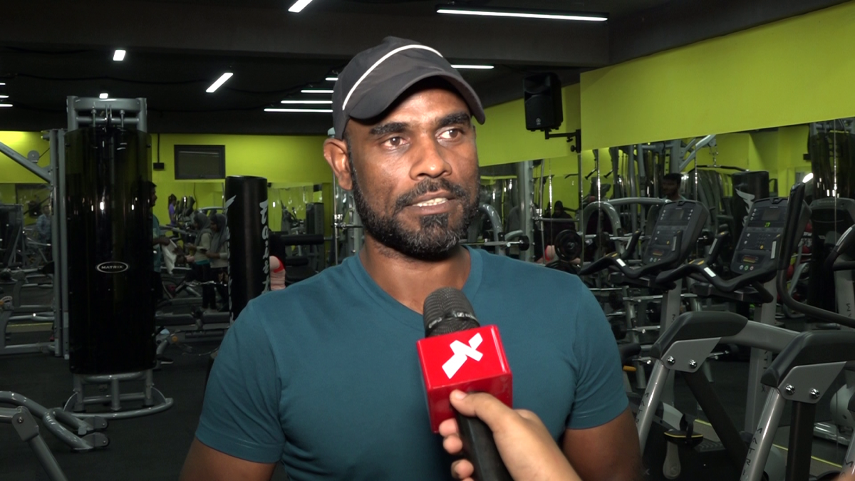 ފިޒިކަލް ފިޓްނަސް ސެންޓަރުގެ މެނޭޖަރު އަހްމަދު ރިޔާޒް ރާއްޖެޓީވީއަށް އިންޓަވިއު ދެއްވަނީ