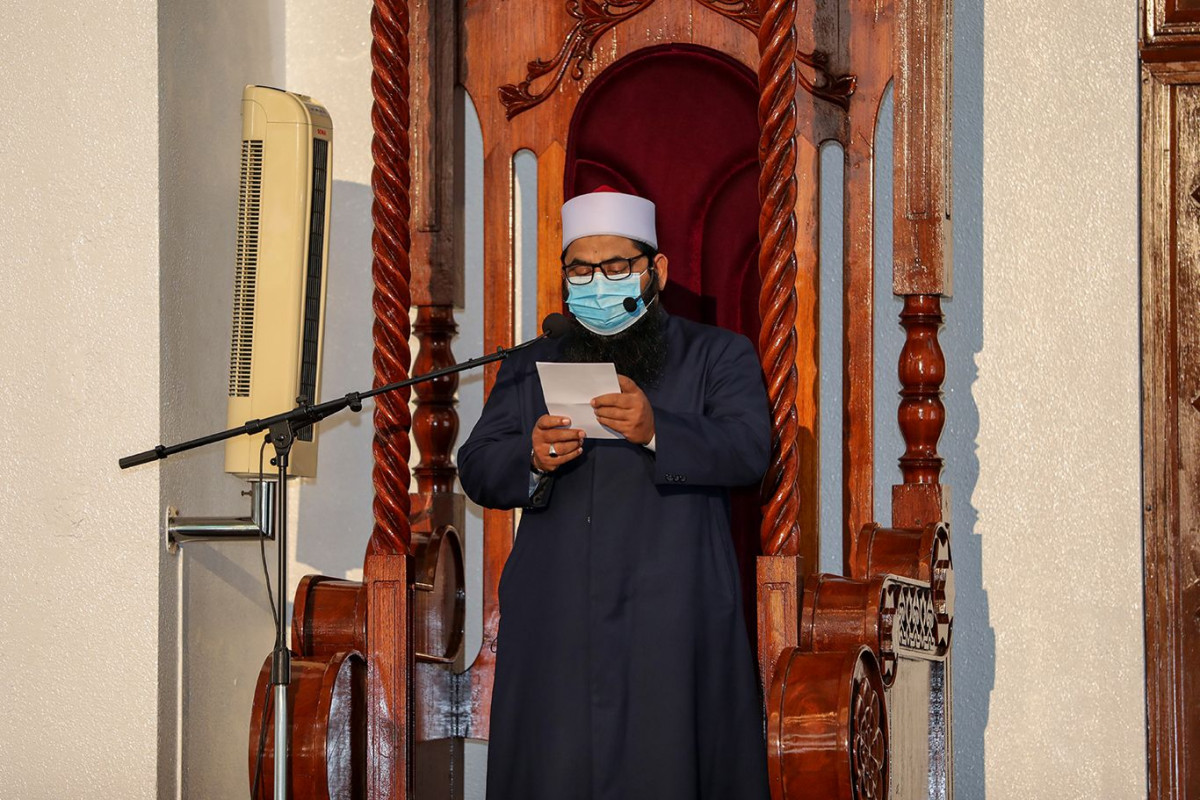 މަސްޖިދުއް ސުލްޠާން މުޙައްމަދު ތަކުރުފާނު އަލްއައުޡަމުގައި ކުރެވުނު އަޟްޙާ ޢީދު ނަމާދުގެ ތެރެއިން -- ފޮޓޯ: ރާއްޖެ.އެމްވީ