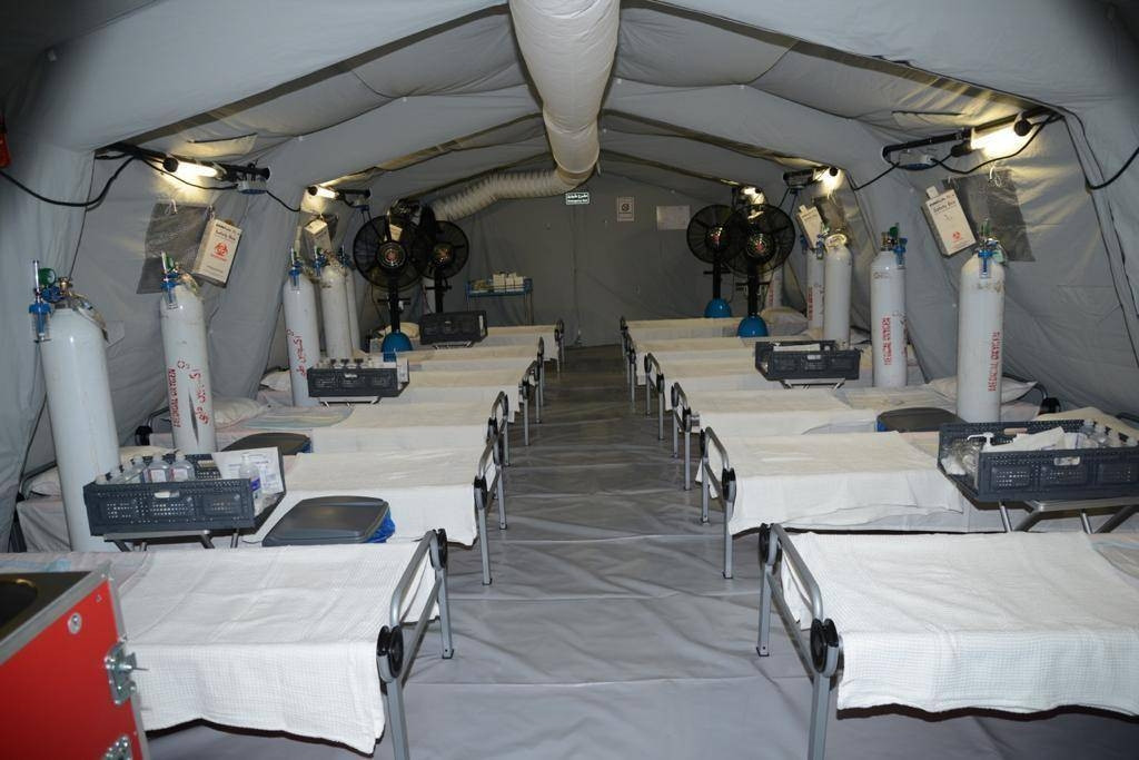 ސައުދީ ސިފައިން ތައްޔާރުކުރި މި މޯބައިލް ހޮސްޕިޓަލުގެ ޚިދުމަތާއެކު ސައުދީން ކޮވިޑް-19 އާއި ދެކޮޅަށް ކުރަމުންދަ މަސައްކަތައް ލުޔެއް ލިބިގެންދާނެ