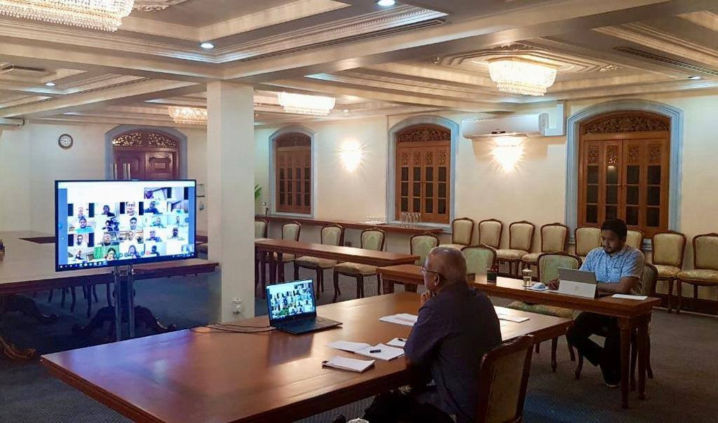 ބުދަ ދުވަހުގެރޭ ކުރިޔަށް ގެންދިޔަ ކޮވިޑް-19 ޓާސްކް ފޯހުގެ ބައްދަލުވުމުގެ ތެރެއިން