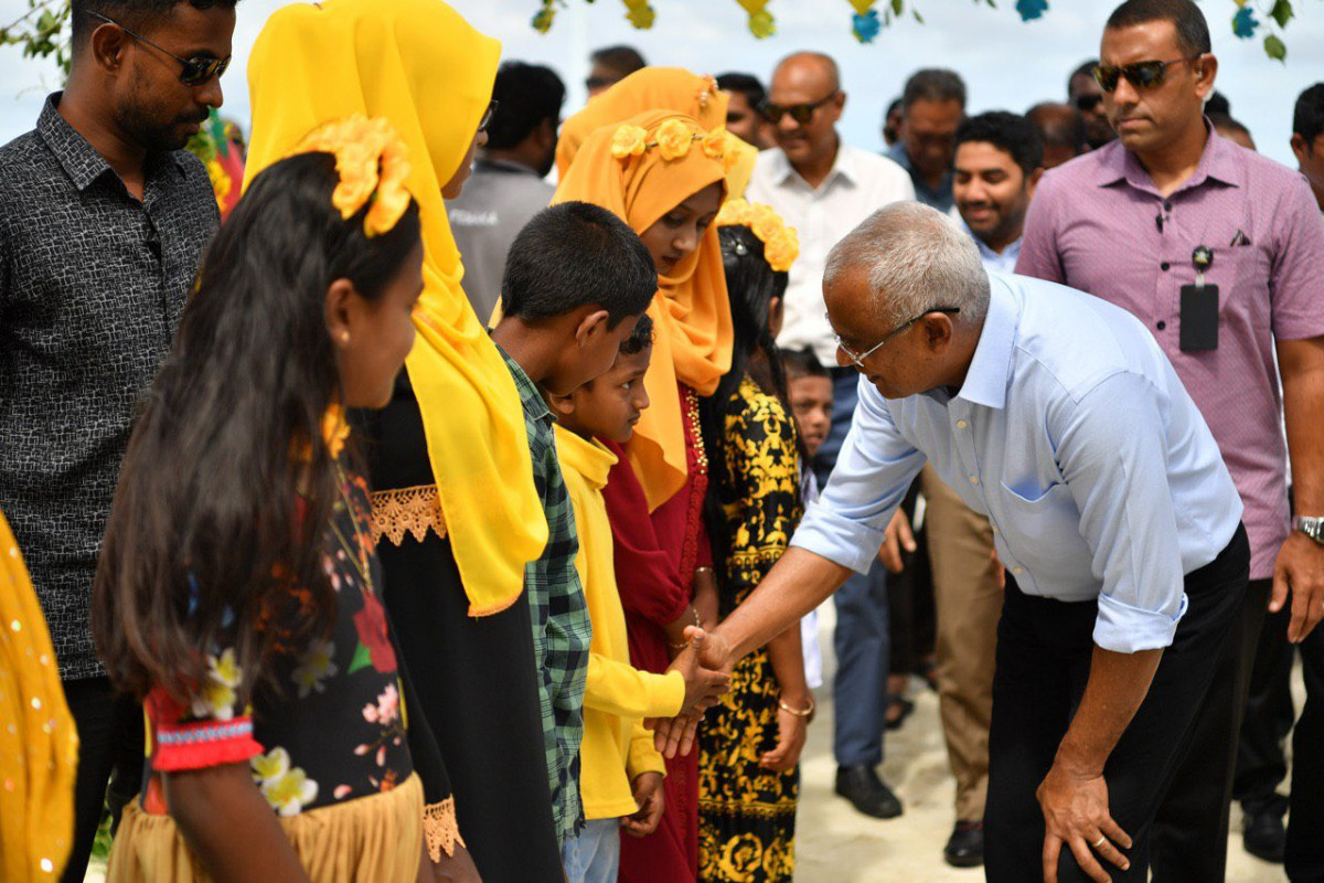 ރައީސުލްޖުމްހޫރިއްޔާ ދ. ހުޅުދެއްޔަށް ވަޑައިގަތުން - ފޮޓޯ: ރައީސް އޮފީސް