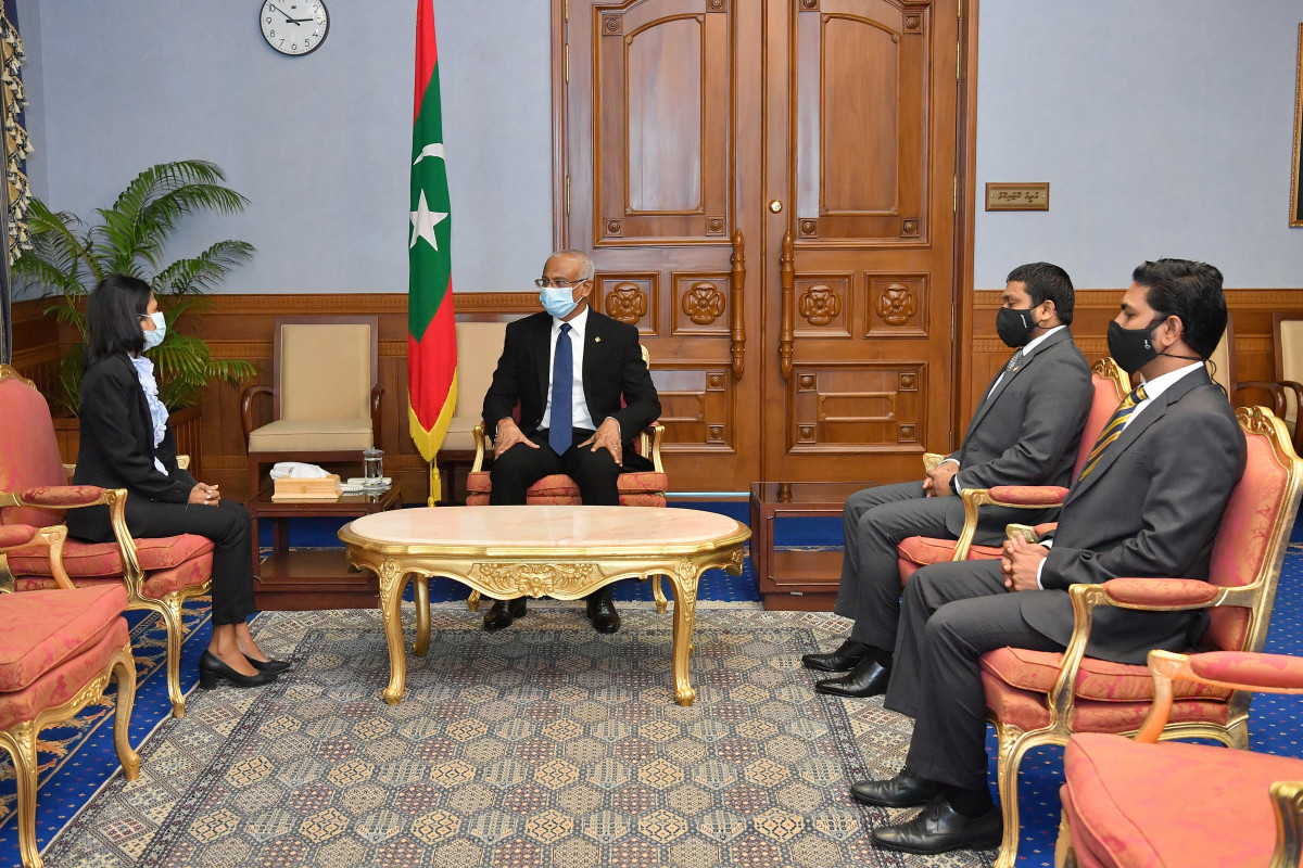 ޖޭއެސްސީގެ މެމްބަރުކަމަށް އާމިނަތު އުއްމުކުލްޘޫމް އައްޔަންކުރެއްވުން -- ފޮޓޯ: ރައީސް އޮފީސް