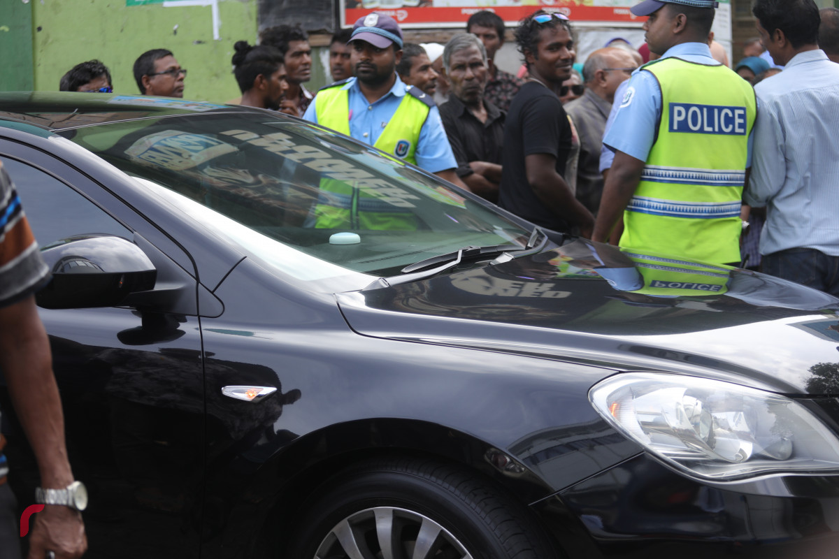 04 އޯގަސްޓް 2019 --ރައީސް ޔާމިން ގެ ކާރުުކޮޅު ކްރިމިނަލް ކޯޓަށް ވަންނަނީ-- ފޮޓޯ: ޝުއައިބް މުހައްމަދު