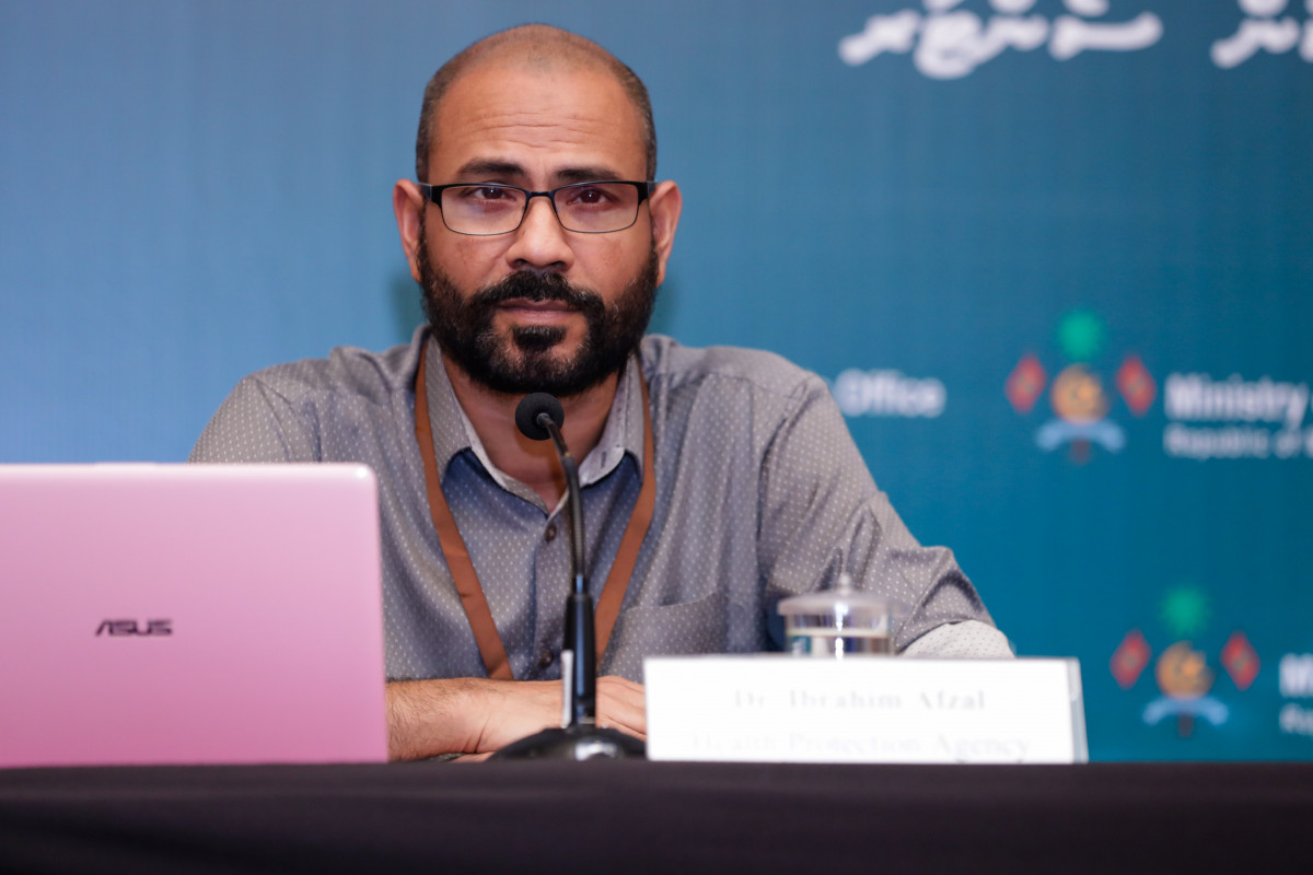 HPA Epidemiologist, Dr. Ibrahim Afzal speaking to press on Monday night