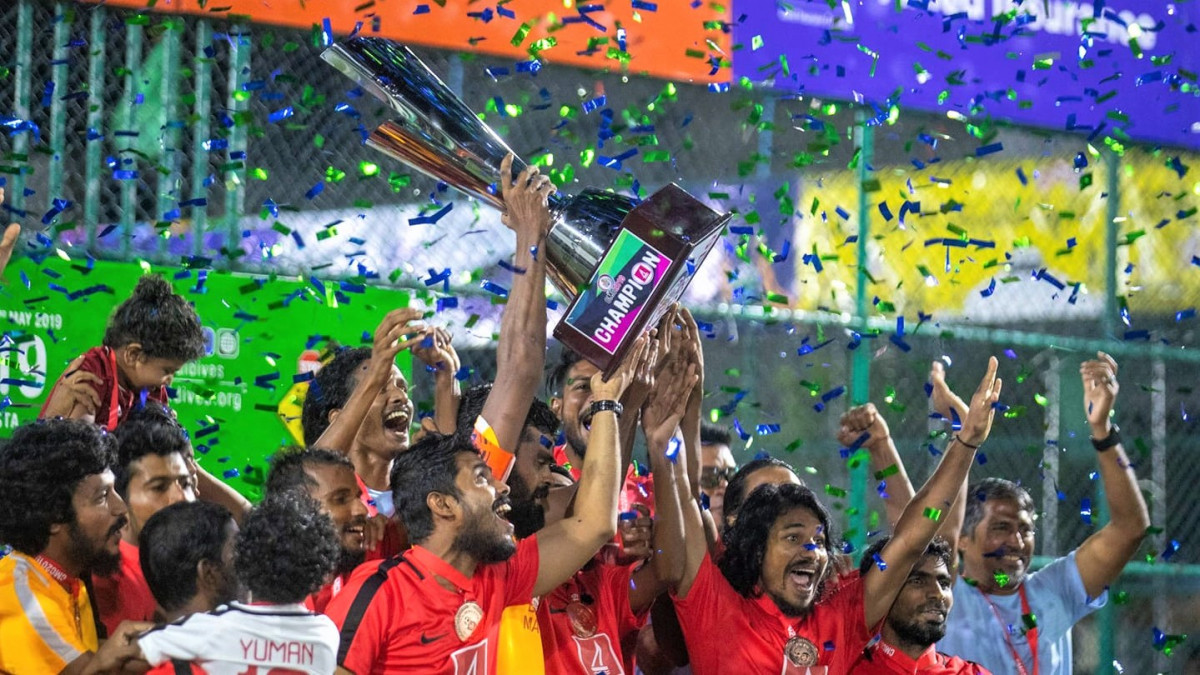 2019 ވަނަ އަހަރުގެ ކްލަބު މޯލްޑިވްސް ކަޕްގެ ޗެމްޕިއަންކަން ހޯދި ބީއެމްއެލް ޓީމު