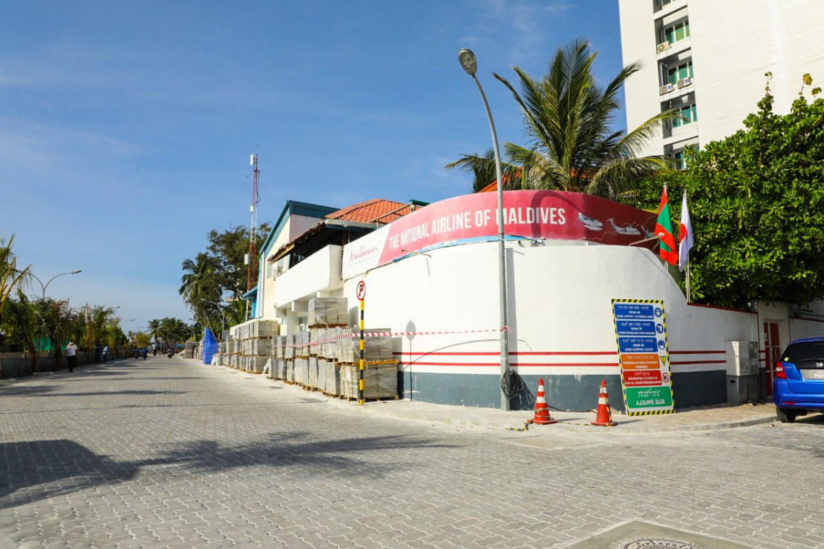 ވެހިކަލްތަކަށް ފަސޭހައިން ދުއްވޭނޭހެން ގައު އެތުރުމަށްފަހު ރަސްފަންނު ސަރަހައްދު އަލުން ހުޅުވާލުން - ފޮޓޯ: ރާއްޖެއެމްވީ