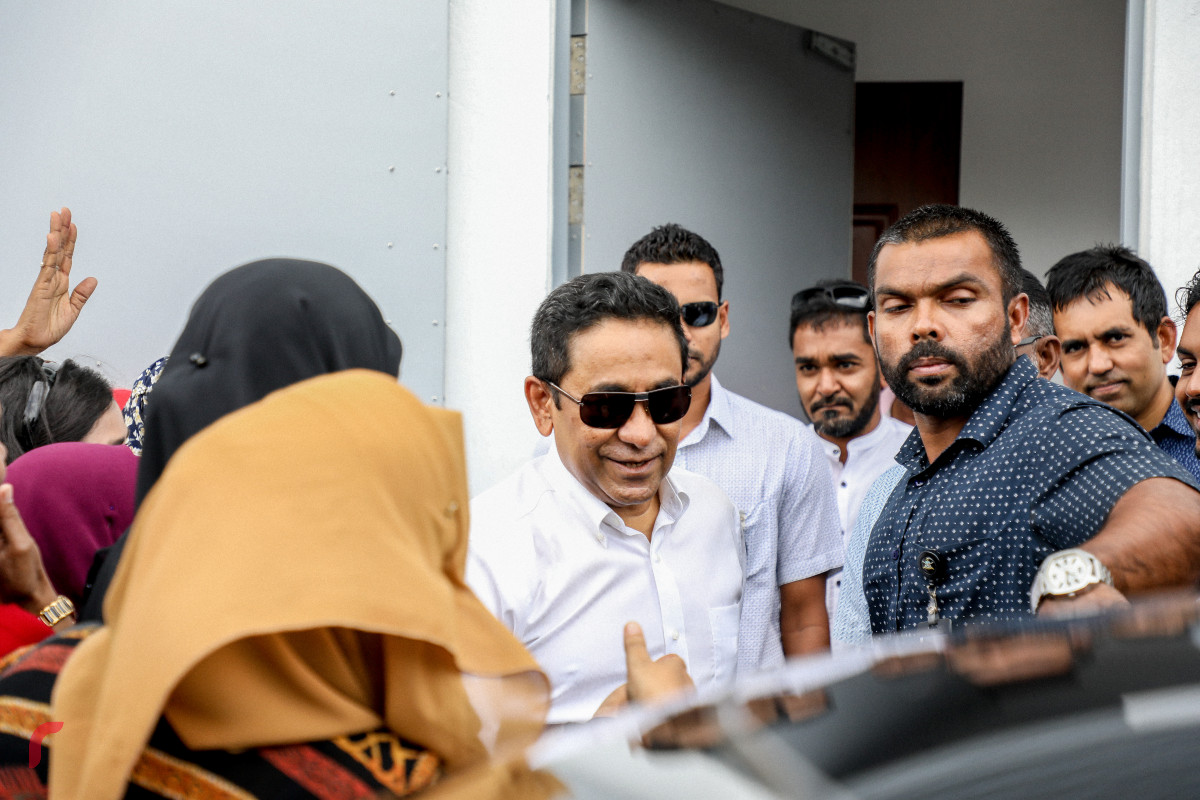 ކުރީގެ ރައީސް ޔާމިން ޝަރީއަތައް ހާޒިރުކުރުން -- ފޮޓޯ : ޔޫސުފް ސޮފްވާން