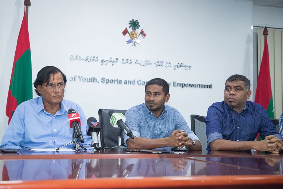 IOIG President Antionio Ghopal (l) at the press conference