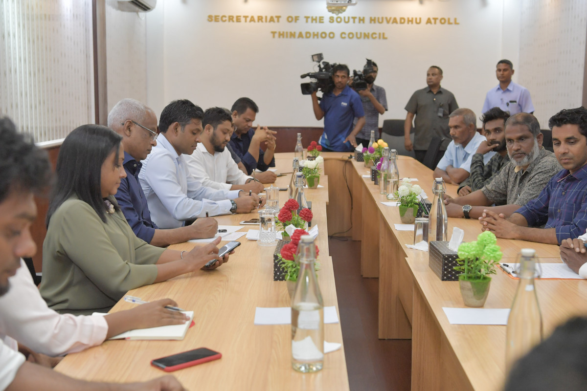 13 ޖުލައި 2019 --ގއ އަދި ގދ އަތޮޅުގެ ކައުންސިލަރުންނާއި އެކު ކުރިޔަށްދިޔަ ބައްދަލުވުންތަކުގެ ތެރެއިން-- ފޮޓޯ: ރައީސްއޮފީސް