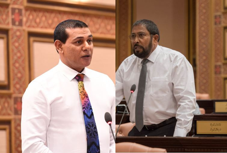 ޖުމްހޫރީ ޕާޓީގެ ލީޑަރު ގާސިމް އިބްރާހިމް އަދި މީދޫ ދާއިރާގެ މެމްބަރު އަހުމްދު ޝިޔާމް