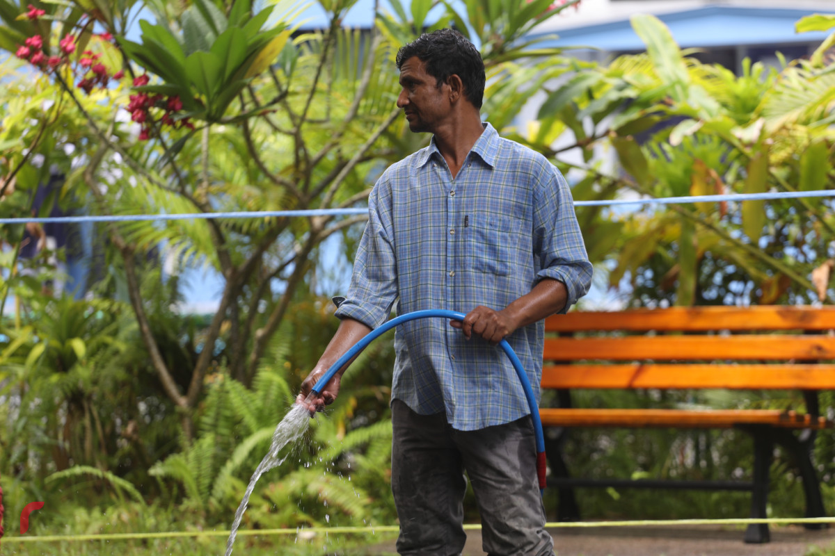 26 މެއި 2019: ސަލްޓަންޕާކު ސާފްކުރުމުގެ މަސްއްކަތްތައް ކުރަނީ -- ފޮޓޯ: ޝުއައިބް މުހައްމަދު