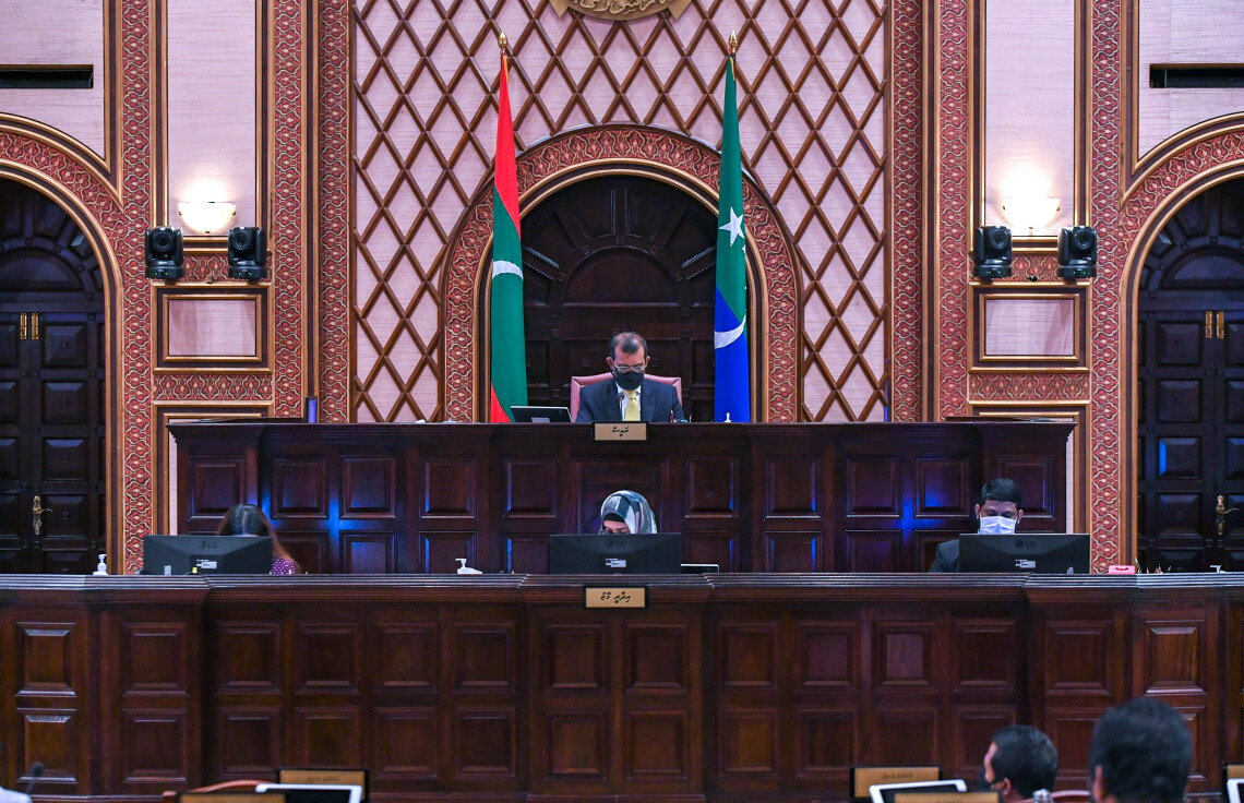 ރައްޔިތުންގެ މަޖިލީހުގެ 2020 ވަނަ އަހަރުގެ ދެވަނަ ދައުރުގެ 9 ވަނަ ޖަލްސާގެ ތެރެއިން -- ފޮޓޯ: ރައްޔިތުންގެ މަޖިލިސް