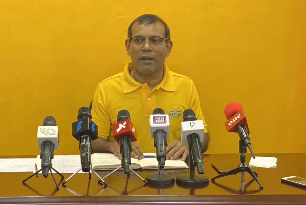 ކުރީގެ ރައީސް އަދި އެމްޑީޕީގެ ރައީސް މުހައްމަދު ނަޝީދު