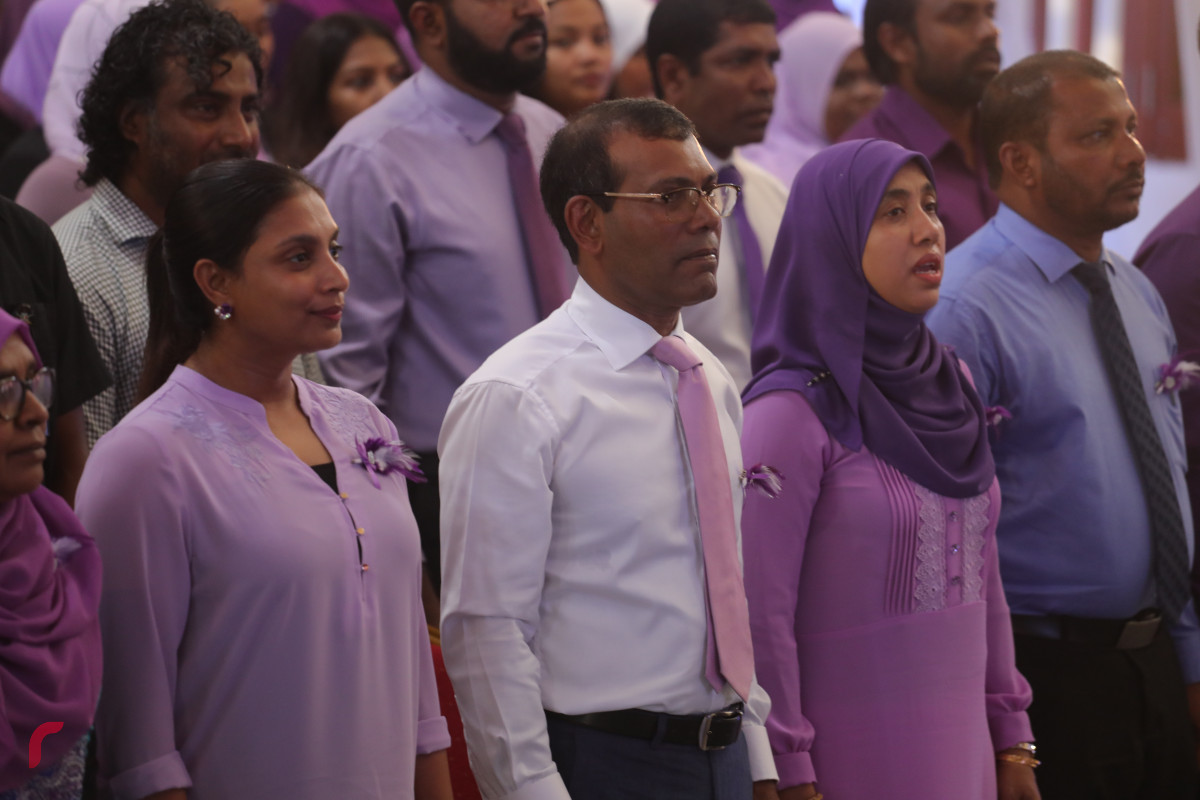 06 އޯގަސްޓް 2019 --ހިރިޔާ ސުކޫލަށް 10 އަހަރު ފުރުން ފާހަގަ ކުރުމަށޤ ބޭއްވި އެސެމްބްލީގެ ތެރެއިން-- ފޮޓޯ: ޝުއައިބް މުހައްމަދު