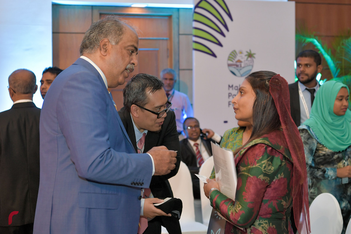 17 ޖޫން 2019 --މޯލްޑިވްސް ޕާރޓްނަރޝިޕް ފޯރަމް ގެ ތެރެއިން. މި ފޯރަމް ހުޅުވުމުގެ ރަސްމިއްޔާތުގެ ތެރެއިން.-- ފޮޓޯ: ރައީސް އޮފީސް